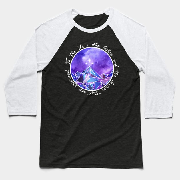 To the stars Baseball T-Shirt by pogginc